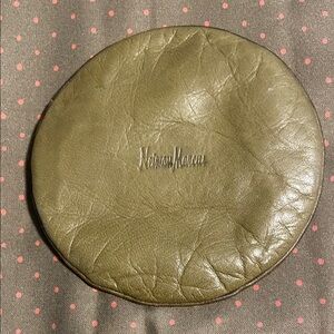Neiman Marcus Sage Leather Card Holder